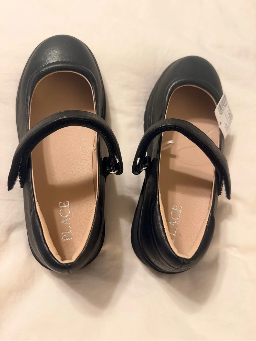The Children's Place Black Mary Jane Dress Shoes with Velcro